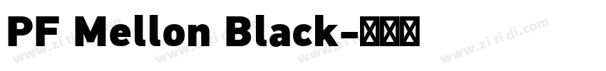 PF Mellon Black字体转换
